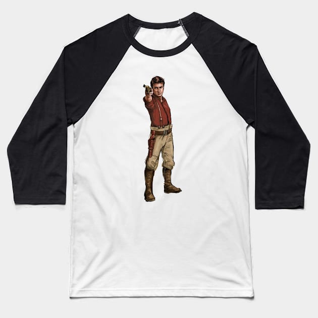 Malcolm Reynolds Baseball T-Shirt by CandaceAprilLee